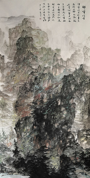 杜一恕作品 《禅峰俊秀》